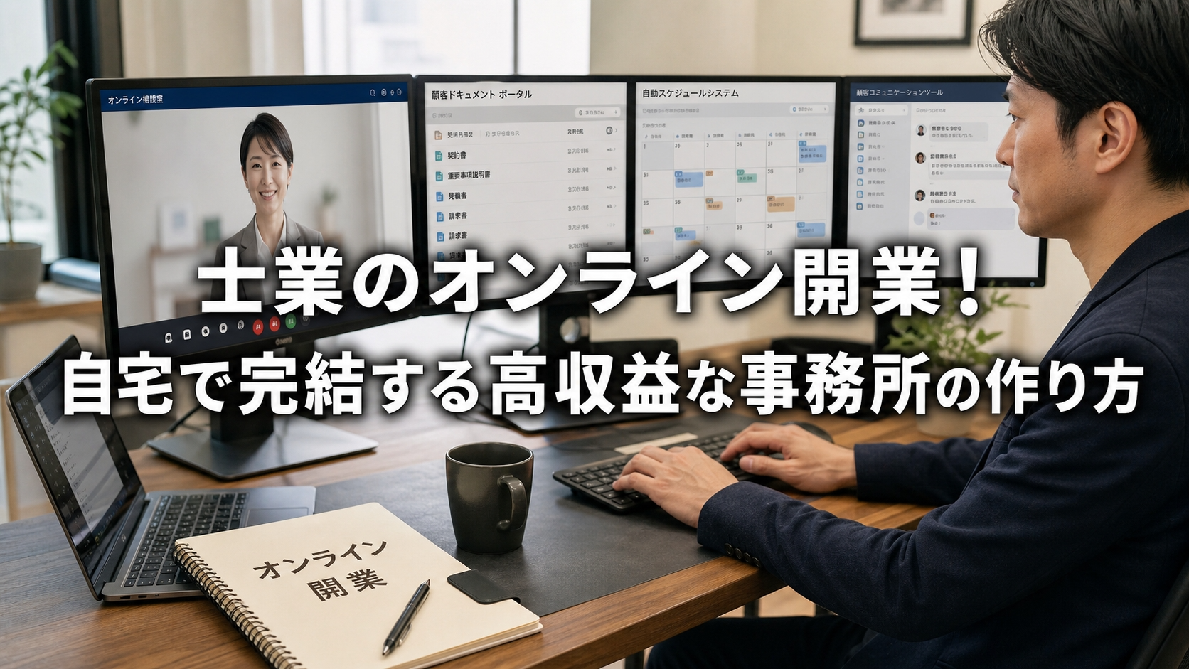 士業のオンライン開業！自宅で完結する高収益な事務所の作り方