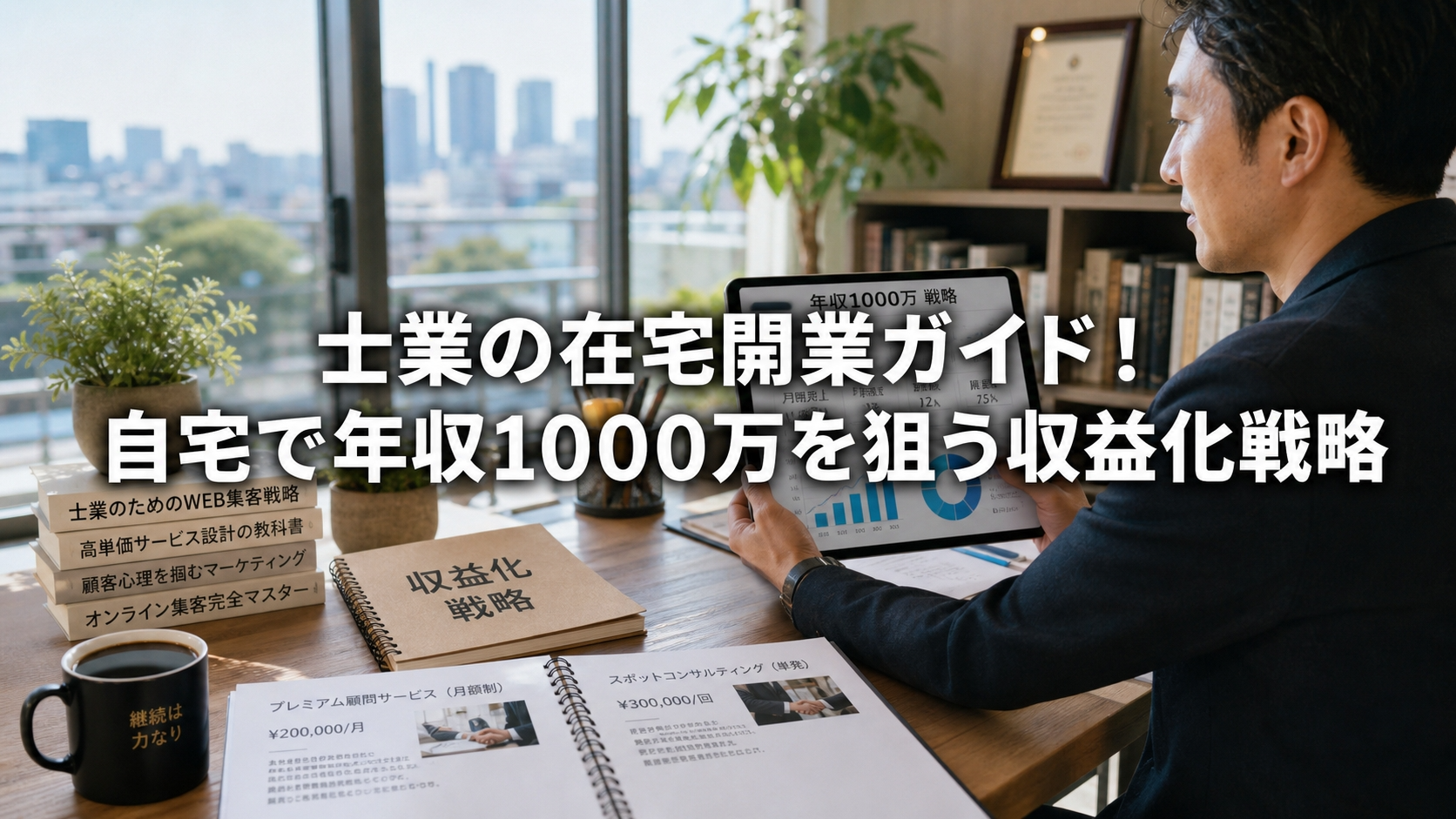 士業の在宅開業ガイド！自宅で年収1000万を狙う収益化戦略