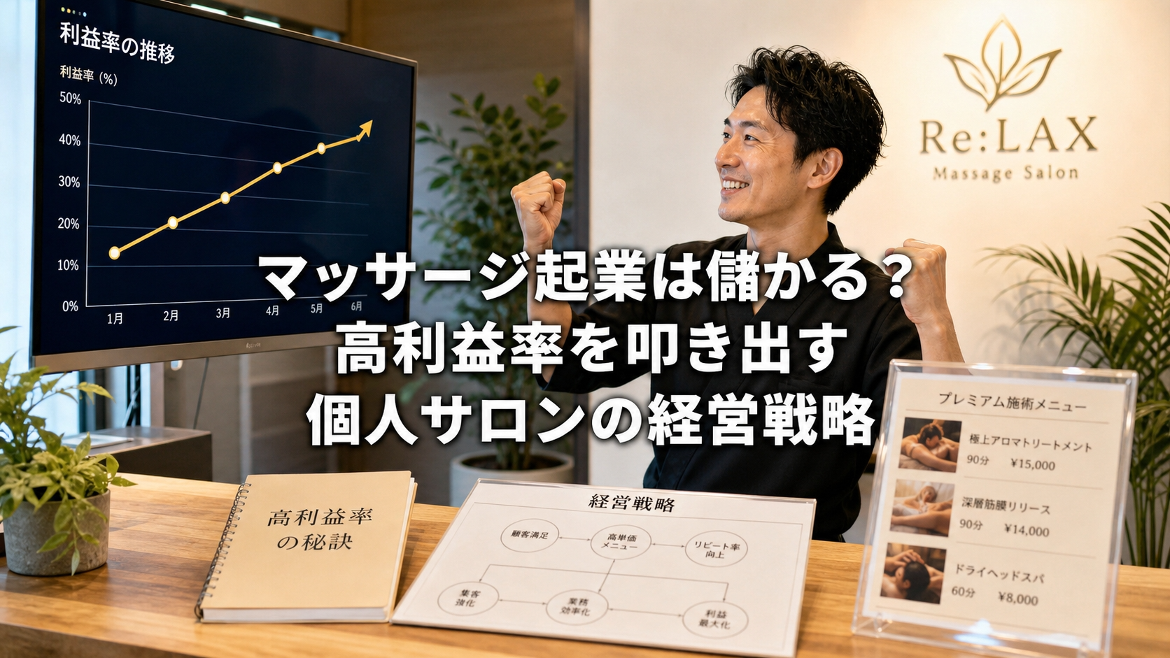 マッサージ起業は儲かる？高利益率を叩き出す個人サロンの経営戦略