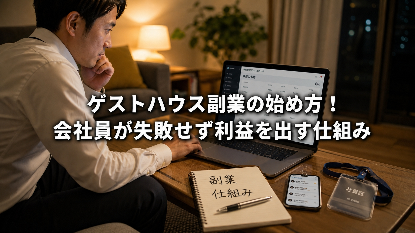 ゲストハウス副業の始め方！会社員が失敗せず利益を出す仕組み