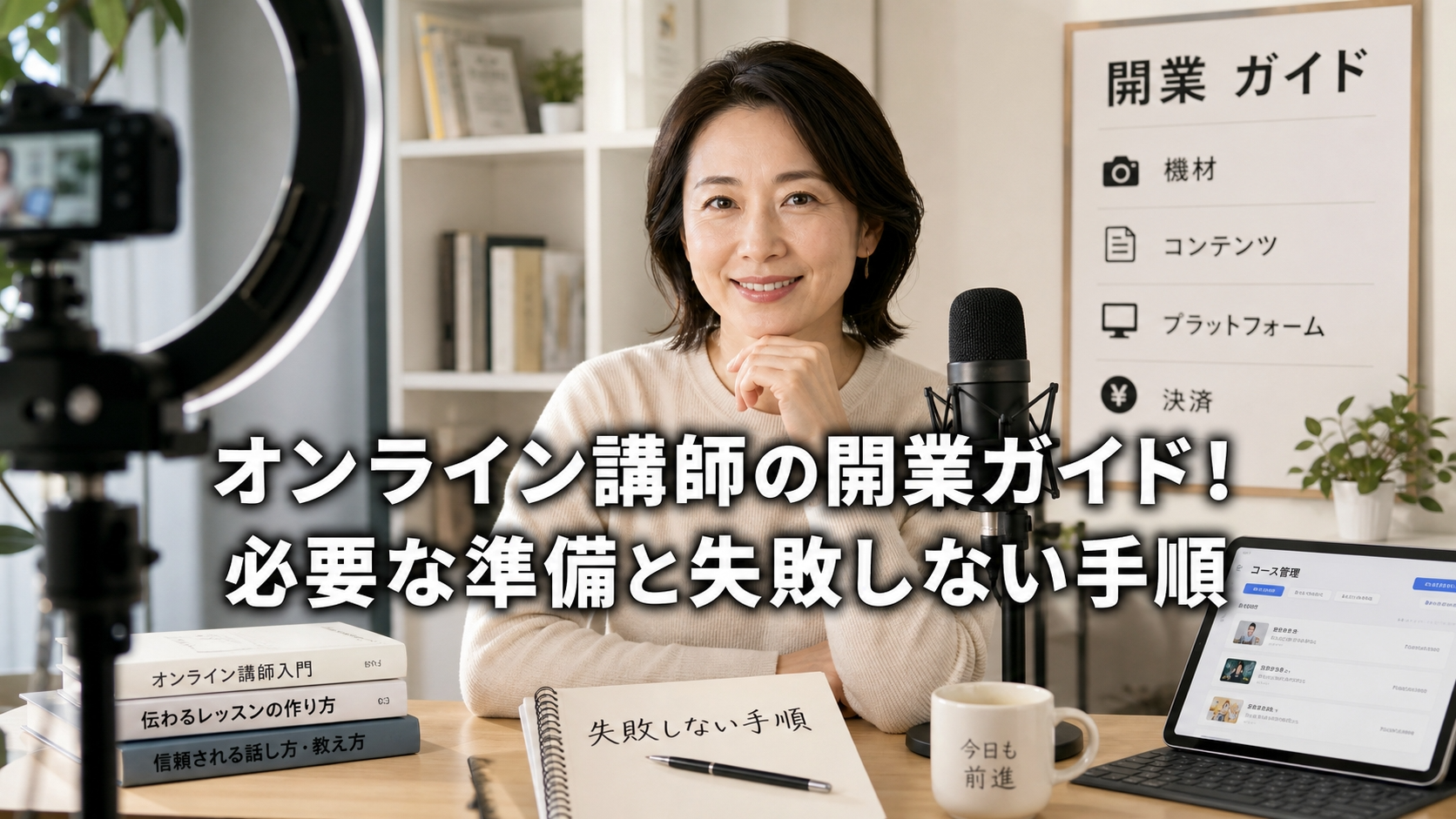 オンライン講師の開業ガイド！必要な準備と失敗しない手順