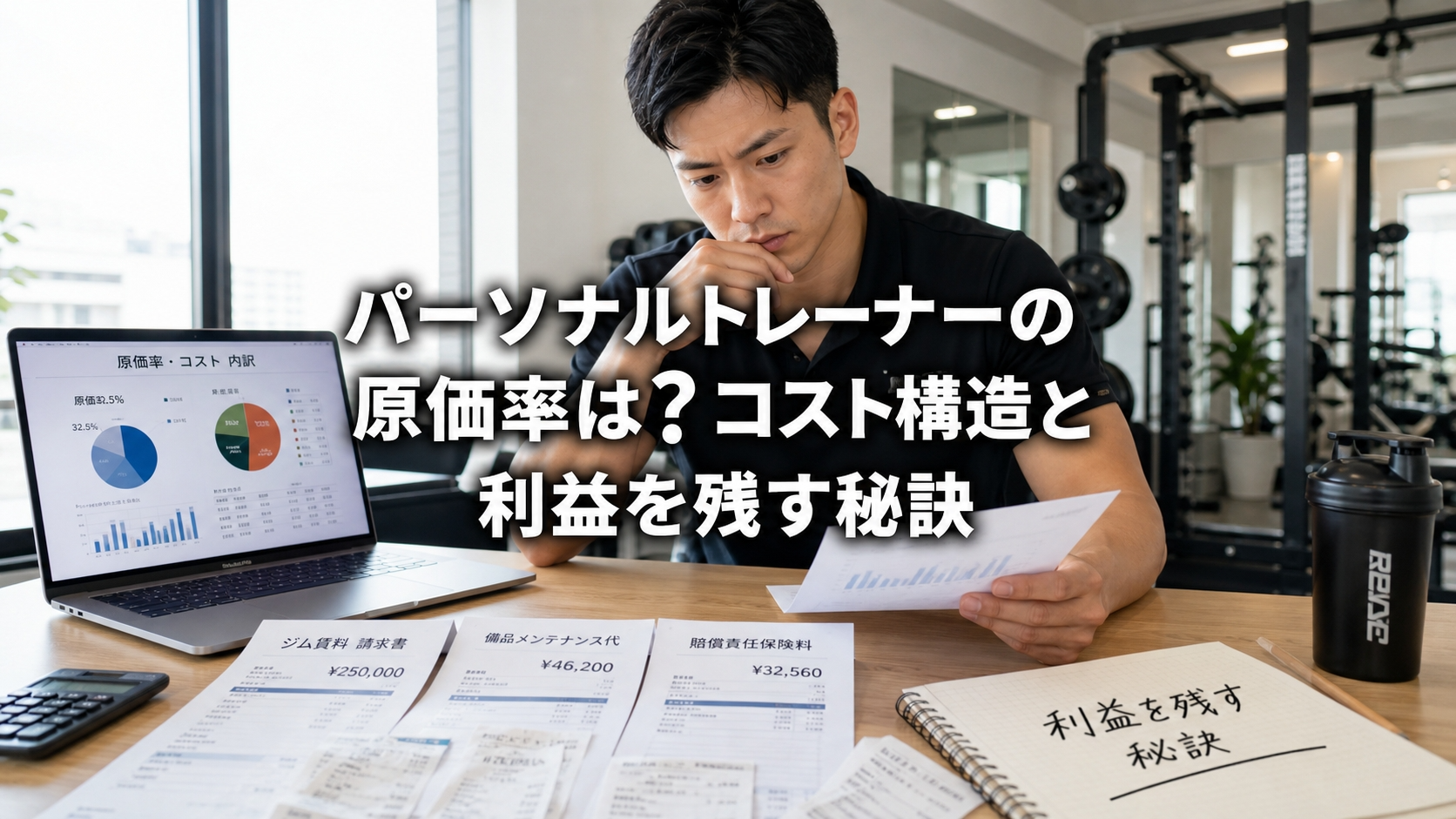 パーソナルトレーナーの原価率は？コスト構造と利益を残す秘訣
