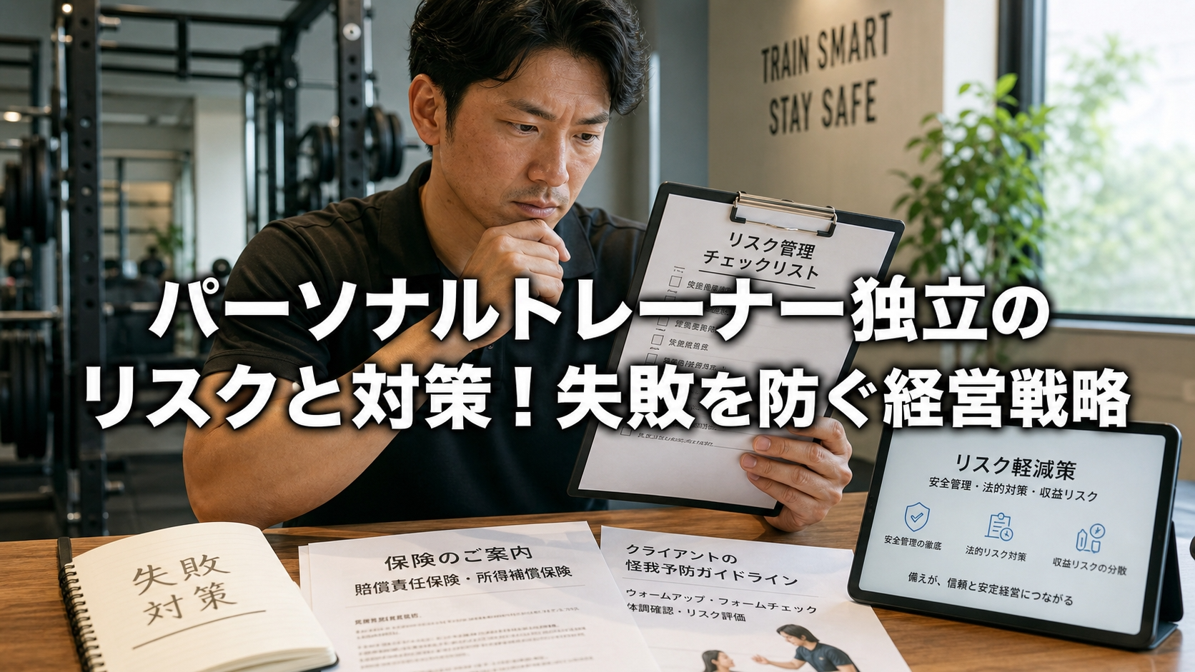 パーソナルトレーナー独立のリスクと対策！失敗を防ぐ経営戦略