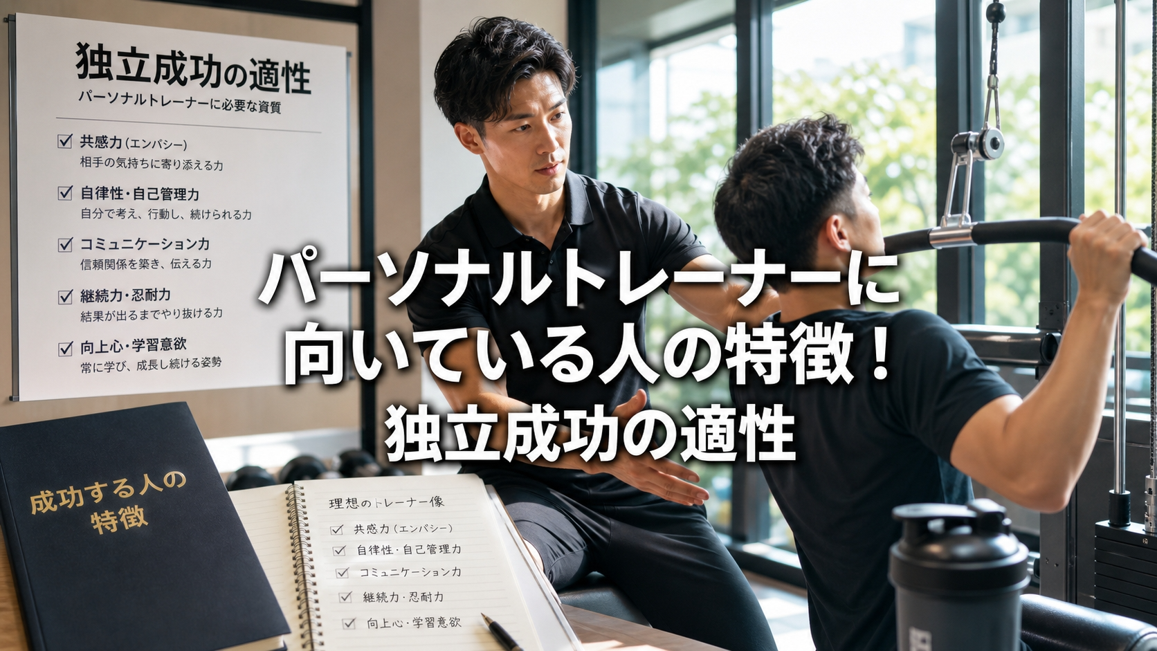 パーソナルトレーナーに向いている人の特徴！独立成功の適性