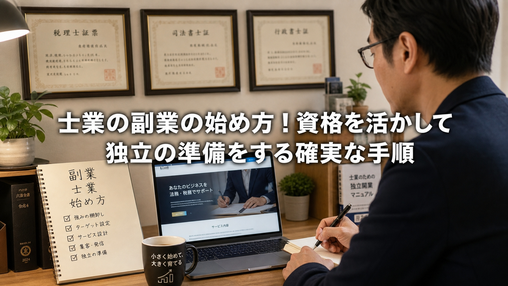 士業の副業の始め方！資格を活かして独立の準備をする確実な手順