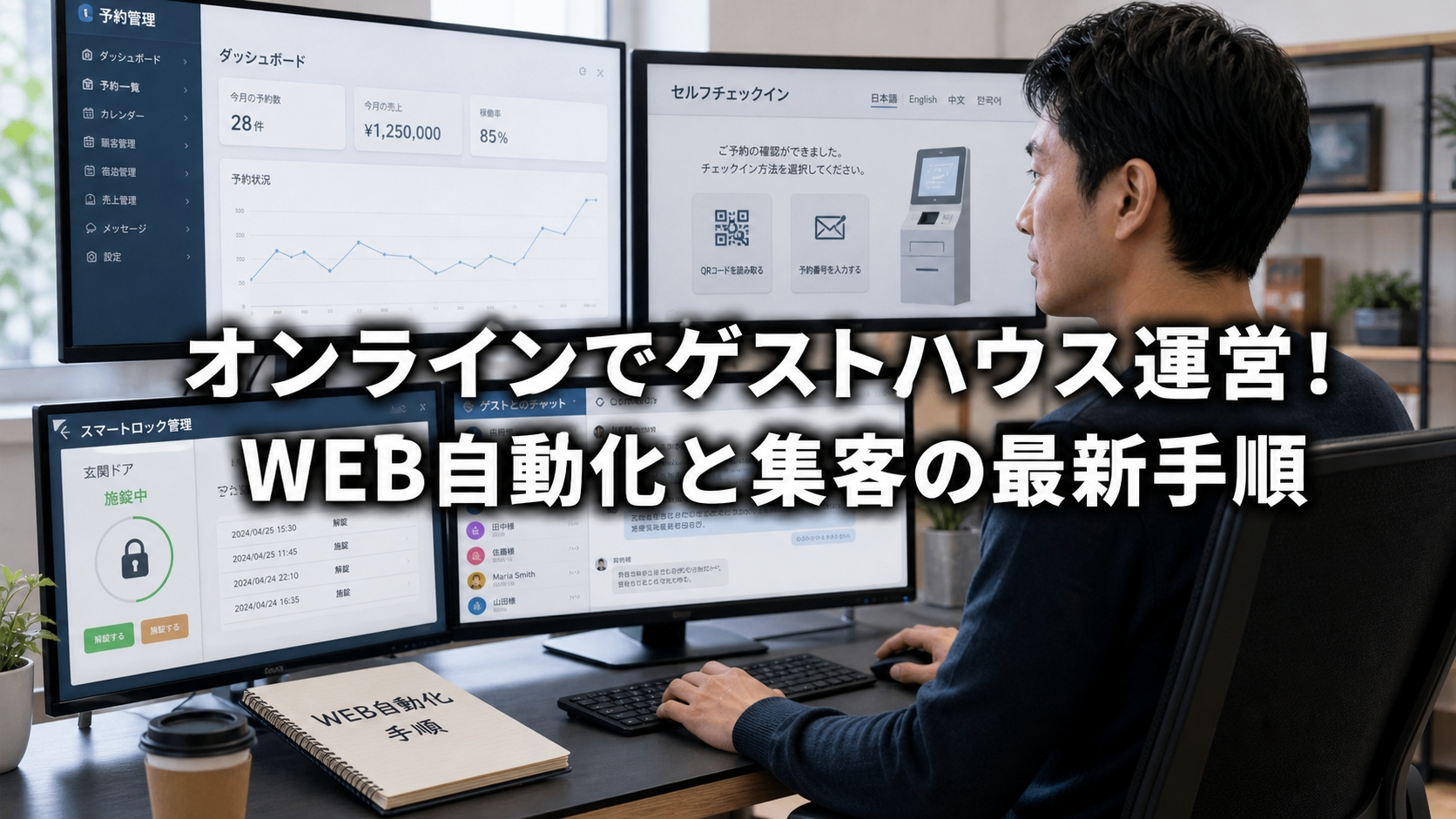 オンラインでゲストハウス運営！WEB自動化と集客の最新手順