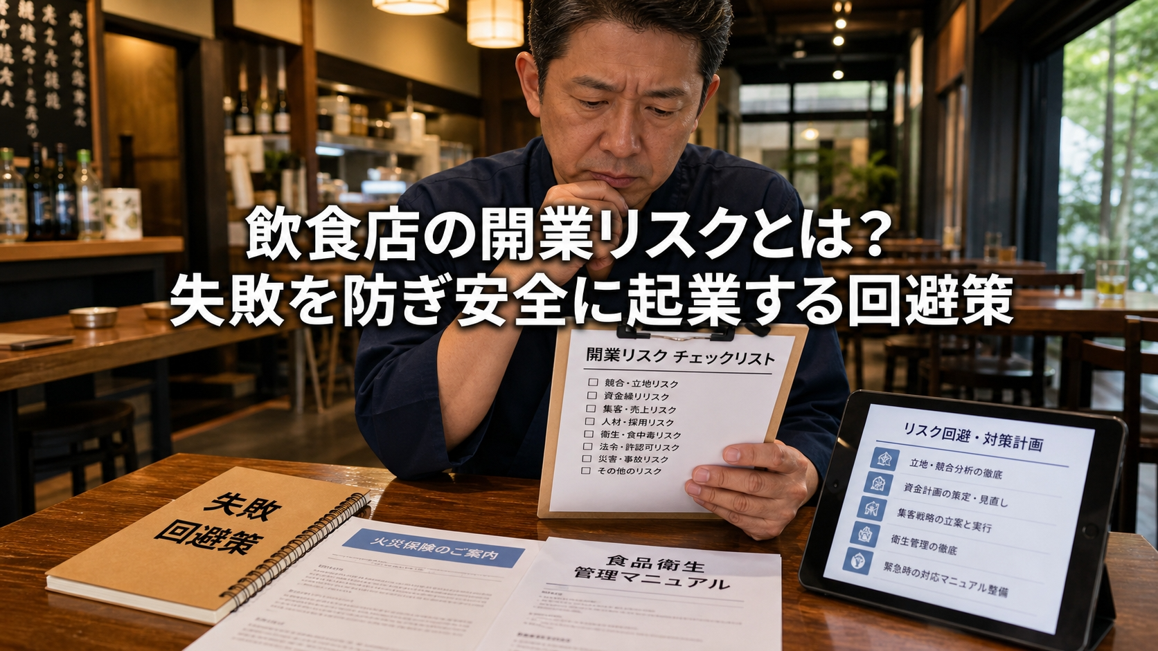 飲食店の開業リスクとは？失敗を防ぎ安全に起業する回避策
