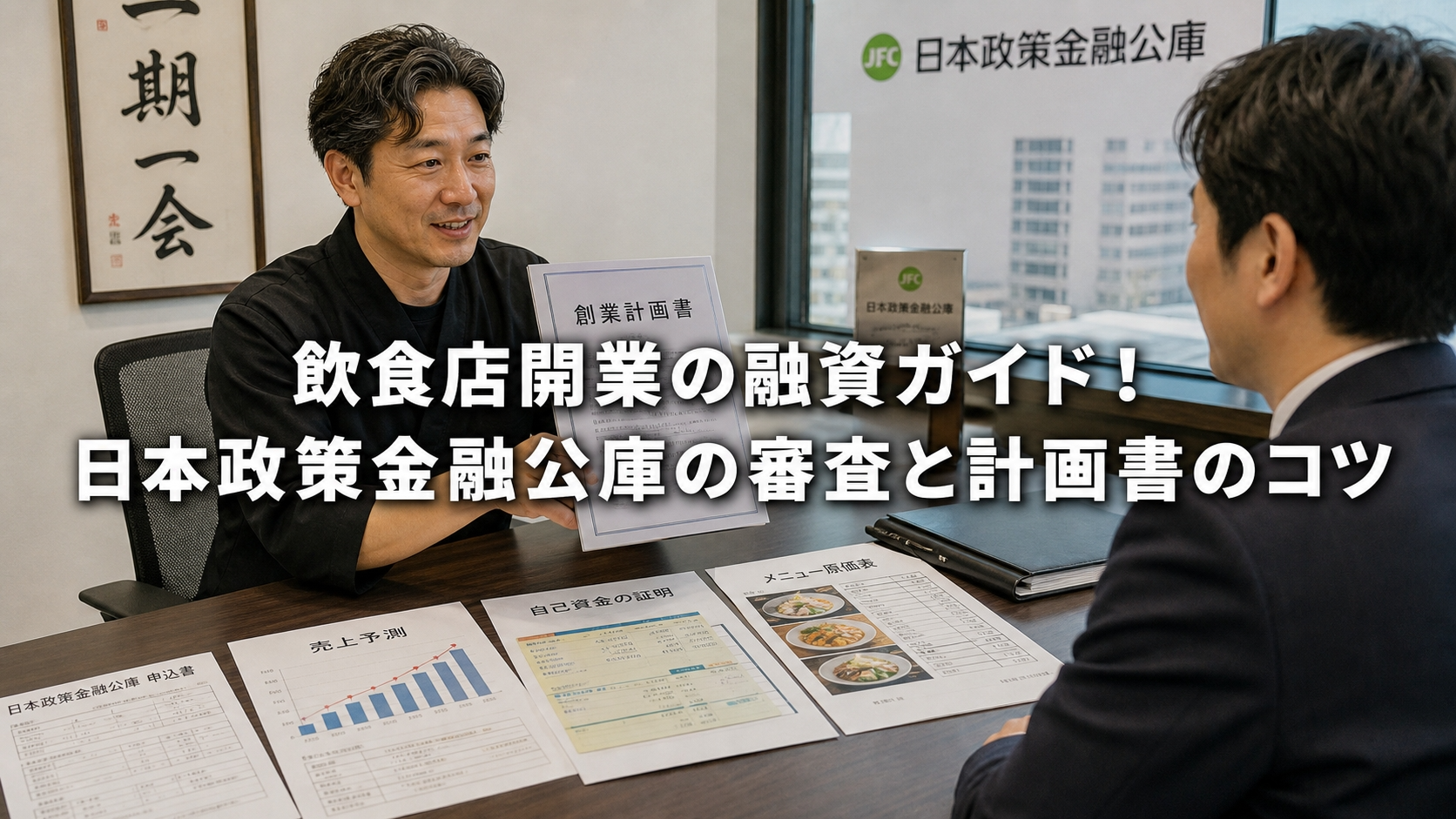 飲食店開業の融資ガイド！日本政策金融公庫の審査と計画書のコツ