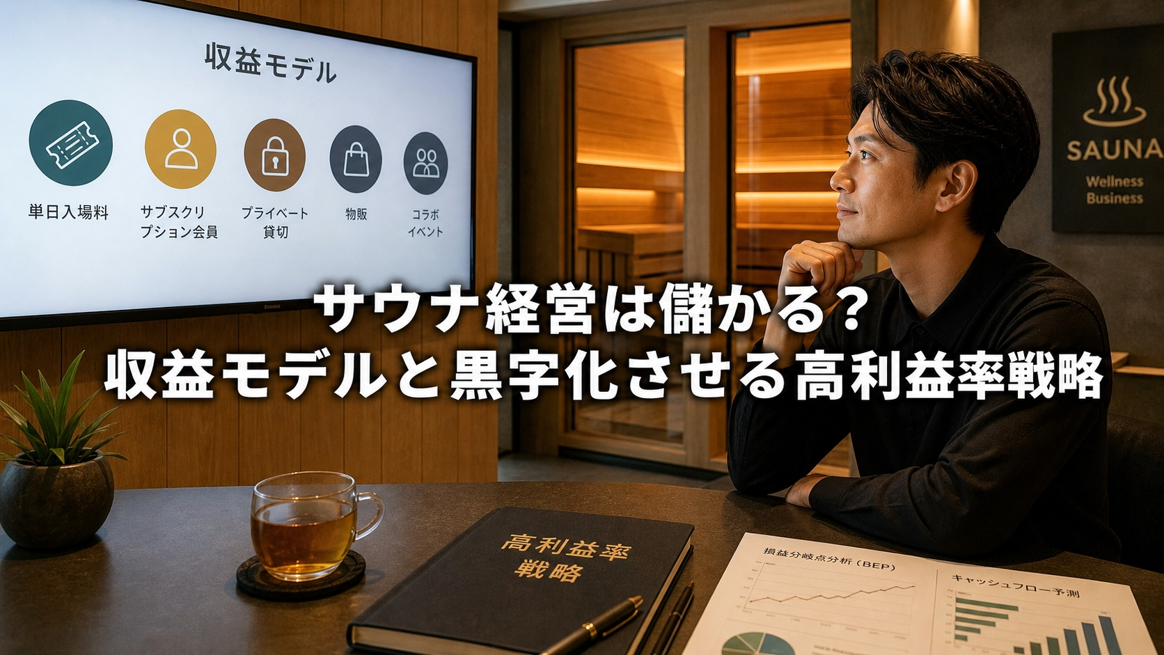 サウナ経営は儲かる？収益モデルと黒字化させる高利益率戦略