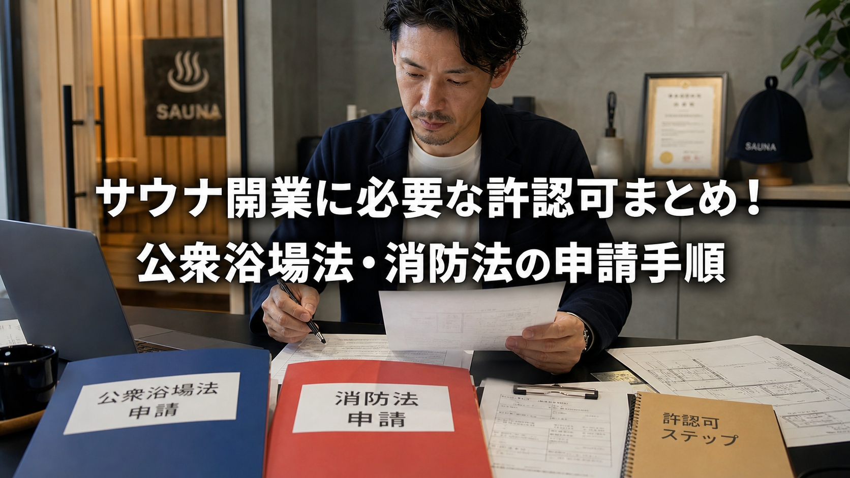 サウナ開業に必要な許認可まとめ！公衆浴場法・消防法の申請手順