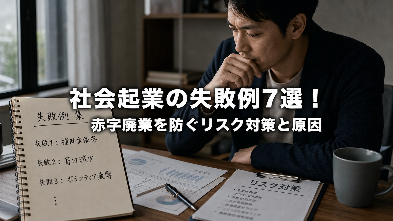 社会起業の失敗例7選！赤字廃業を防ぐリスク対策と原因