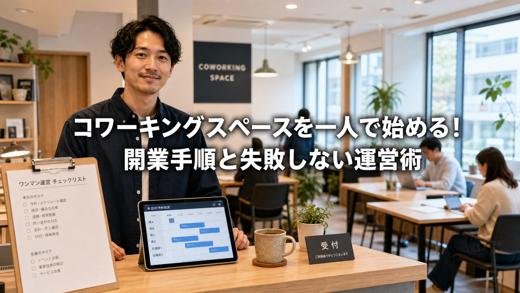 コワーキングスペースを一人で始める！開業手順と失敗しない運営術