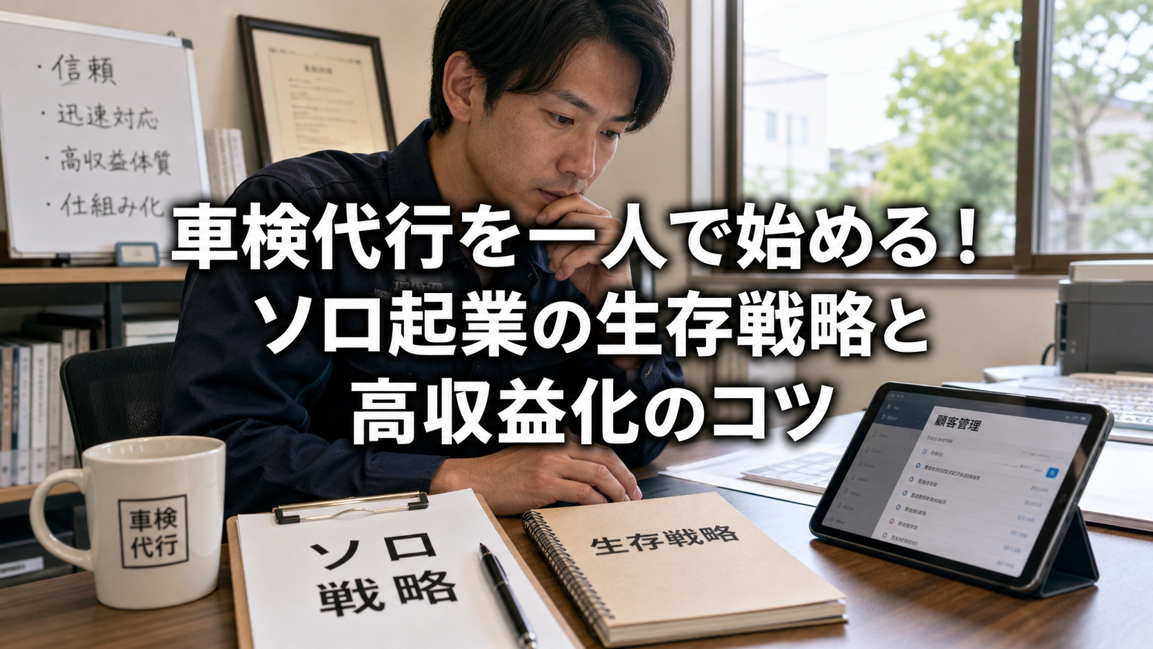 車検代行を一人で始める！ソロ起業の生存戦略と高収益化のコツ