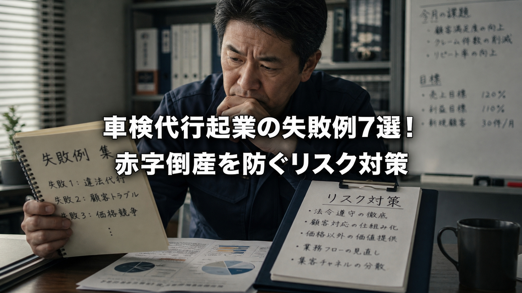 車検代行起業の失敗例7選！赤字倒産を防ぐリスク対策