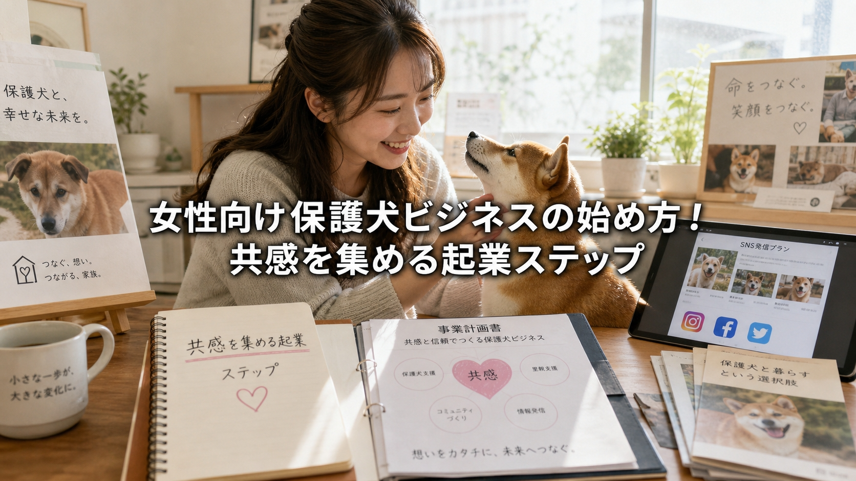 女性向け保護犬ビジネスの始め方！共感を集める起業ステップ