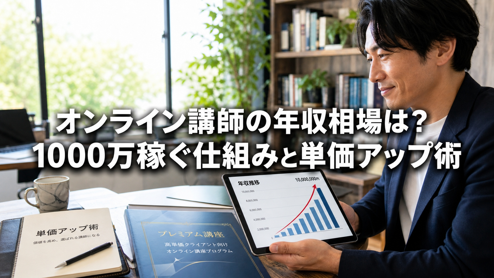 オンライン講師の年収相場は？1000万稼ぐ仕組みと単価アップ術