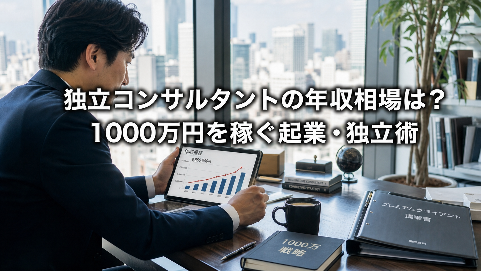 独立コンサルタントの年収相場は？1000万円を稼ぐ起業・独立術