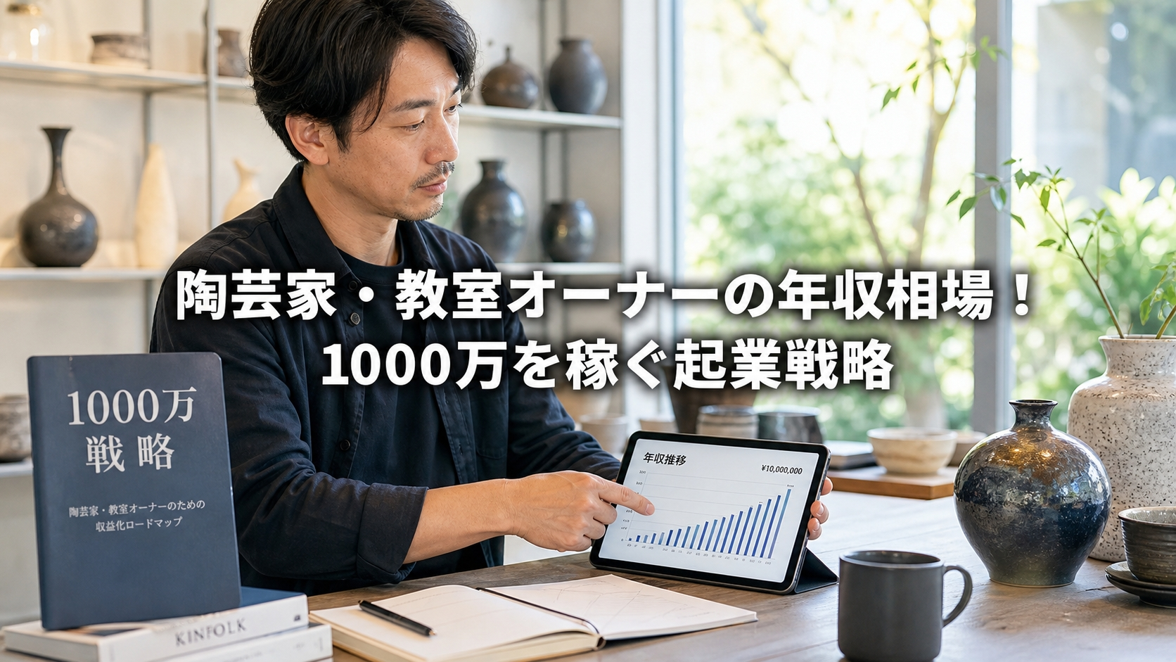 陶芸家・教室オーナーの年収相場！1000万を稼ぐ起業戦略