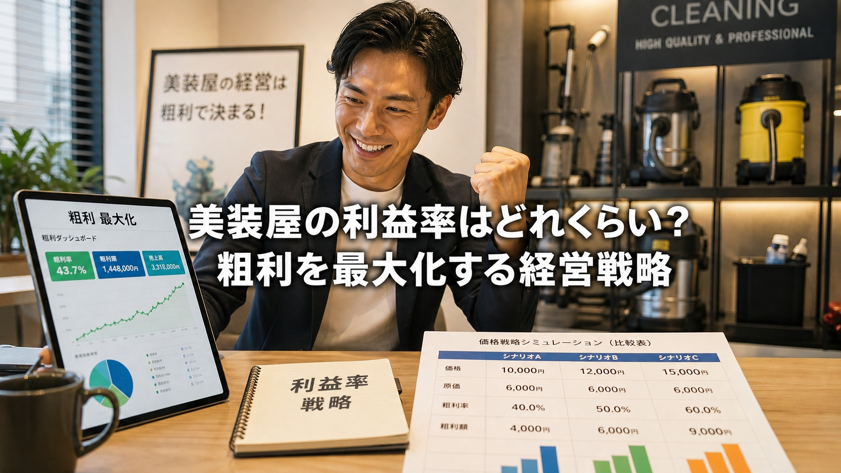 美装屋の利益率はどれくらい？粗利を最大化する経営戦略