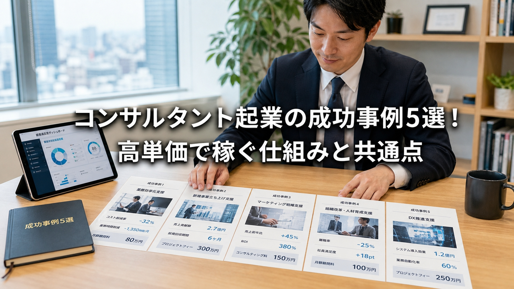 コンサルタント起業の成功事例5選！高単価で稼ぐ仕組みと共通点