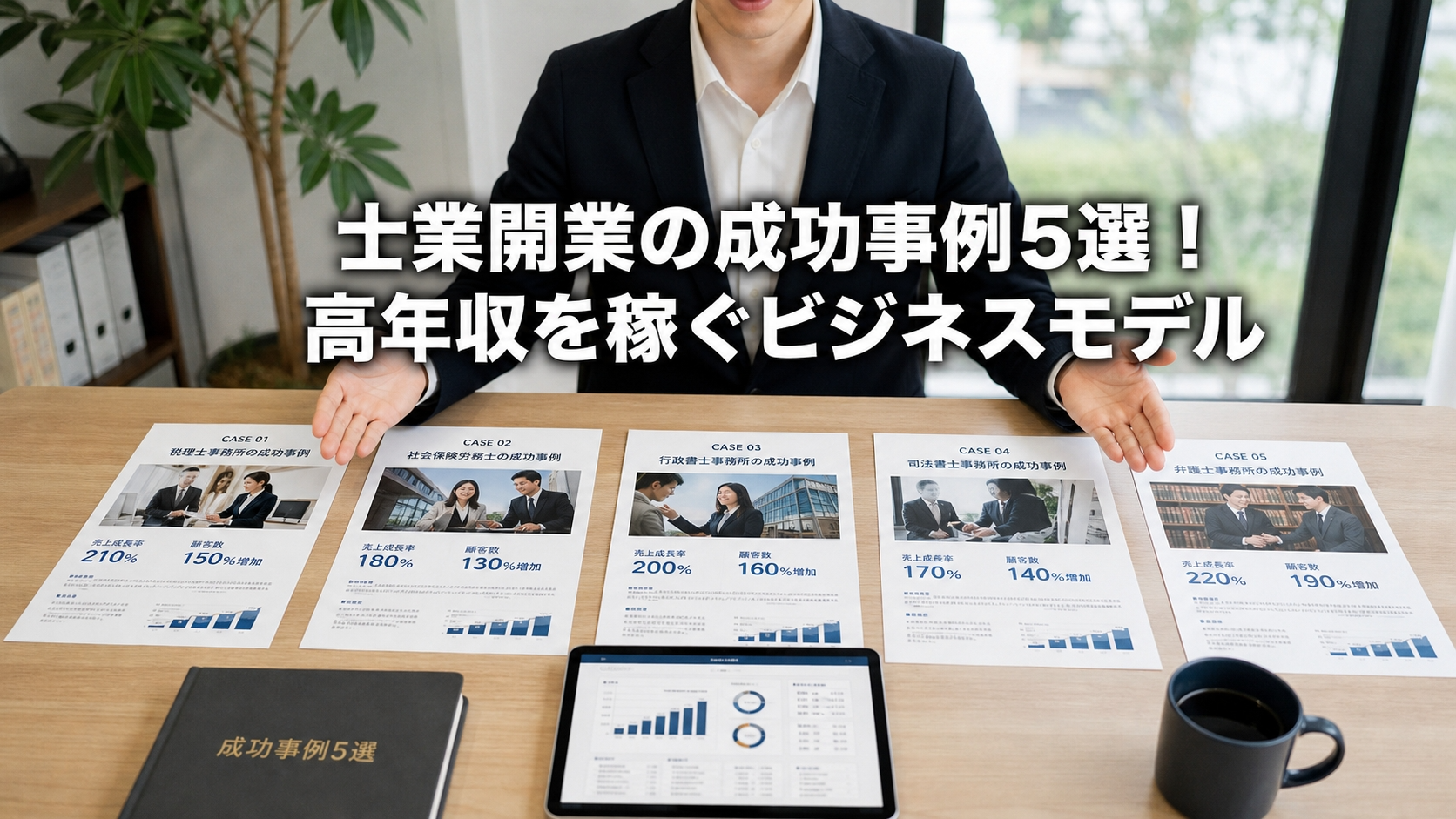 士業開業の成功事例5選！高年収を稼ぐビジネスモデル