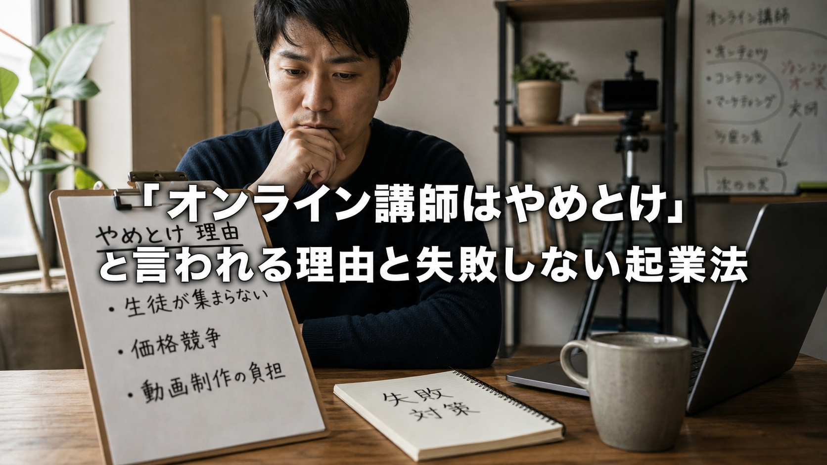 「オンライン講師はやめとけ」と言われる理由と失敗しない起業法