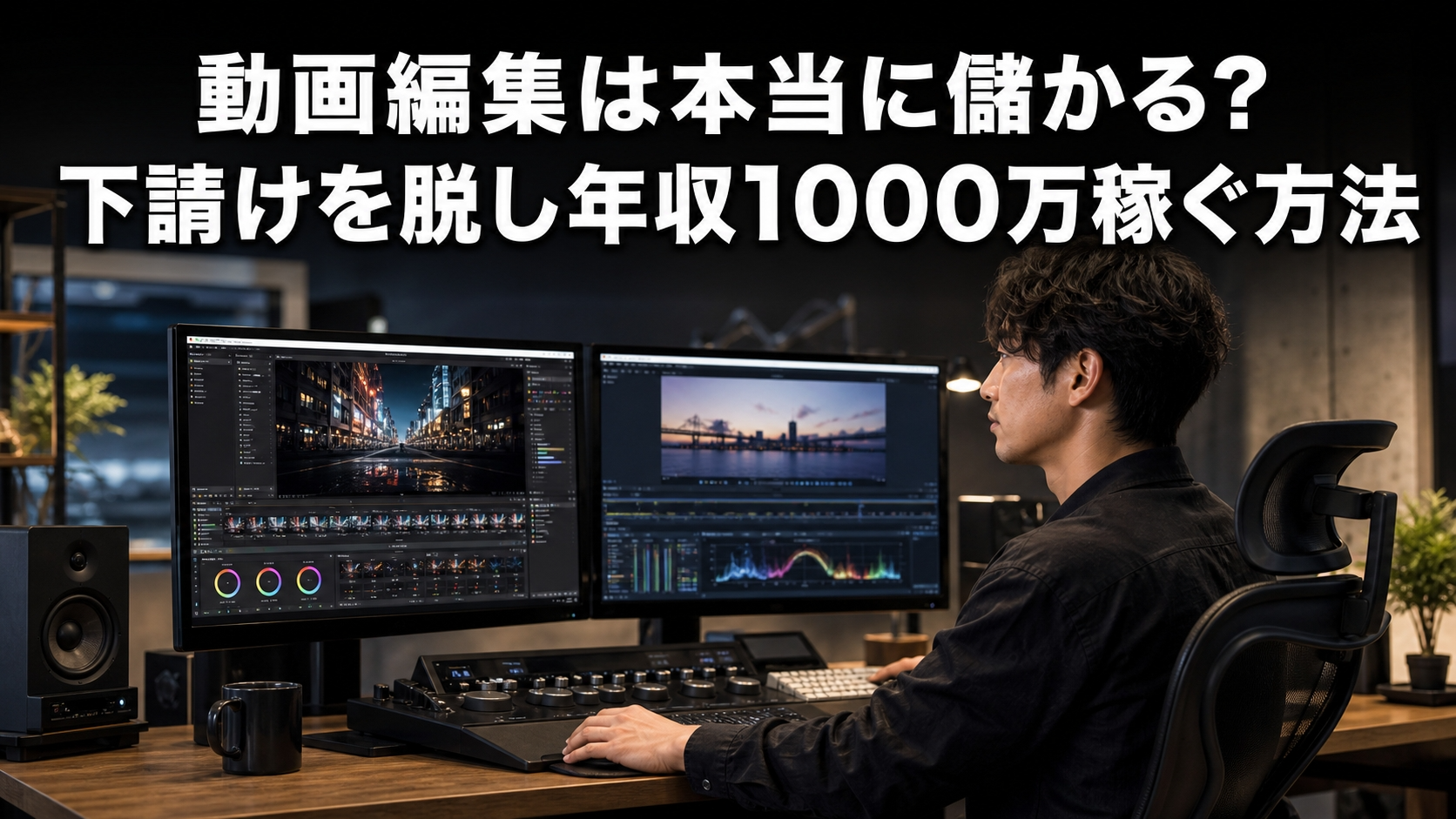 動画編集は本当に儲かる？下請けを脱し年収1000万稼ぐ方法