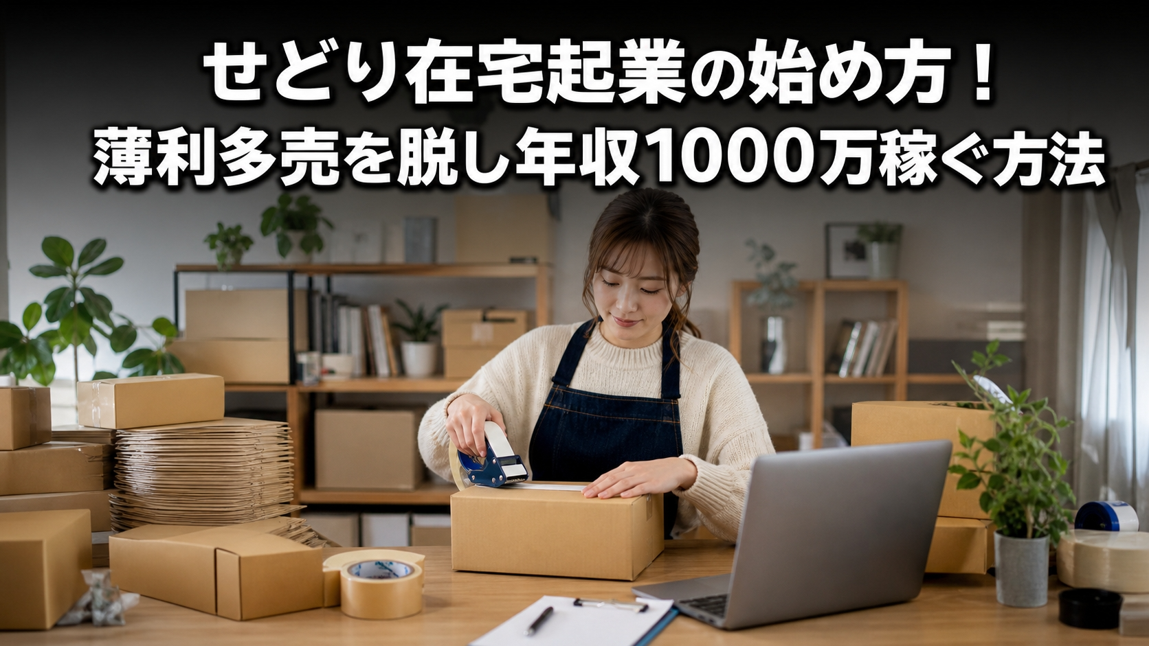 せどり在宅起業の始め方！薄利多売を脱し年収1000万稼ぐ方法