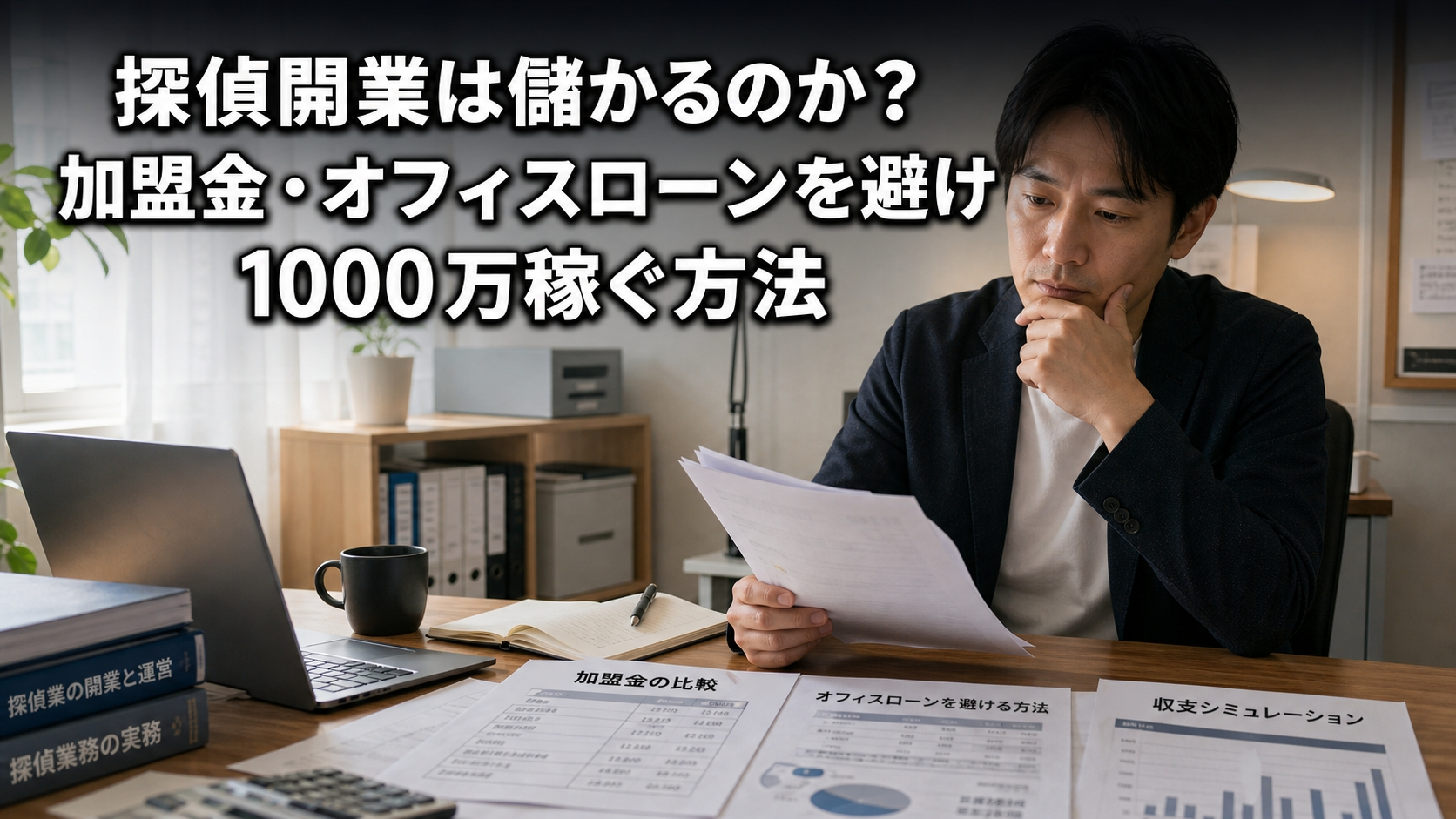 探偵開業は儲かるのか？加盟金・オフィスローンを避け1000万稼ぐ方法