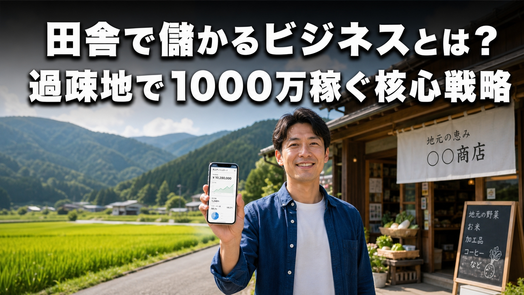 田舎で儲かるビジネスとは？過疎地で1000万稼ぐ核心戦略