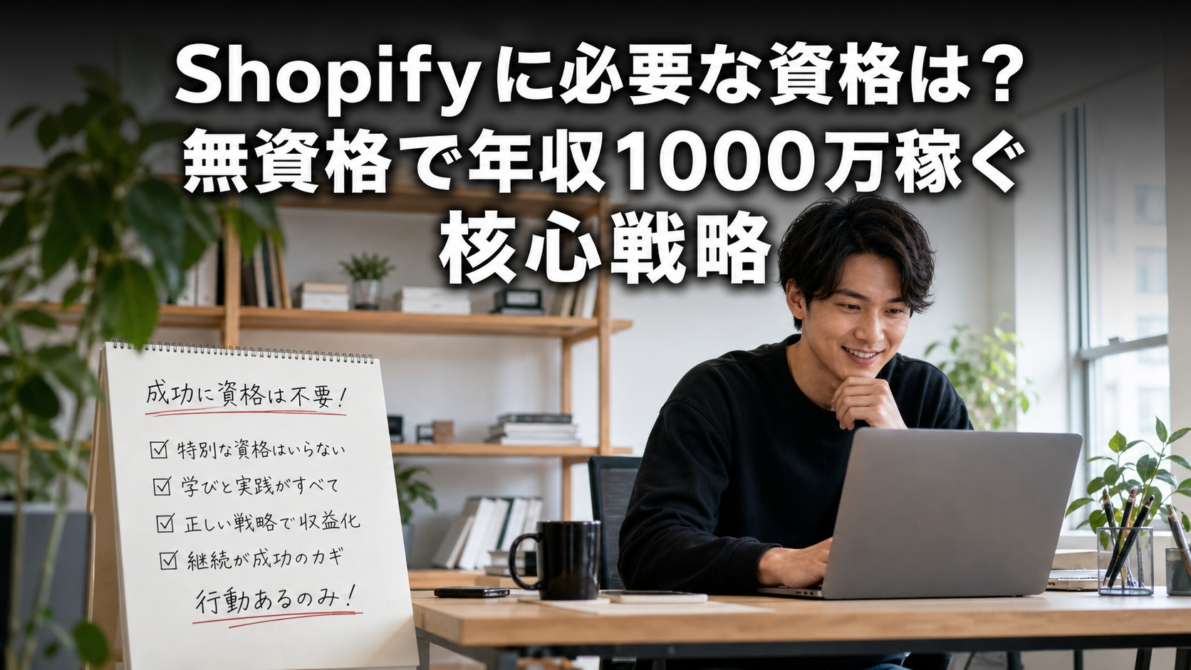 Shopifyに必要な資格は？無資格で年収1000万稼ぐ核心戦略