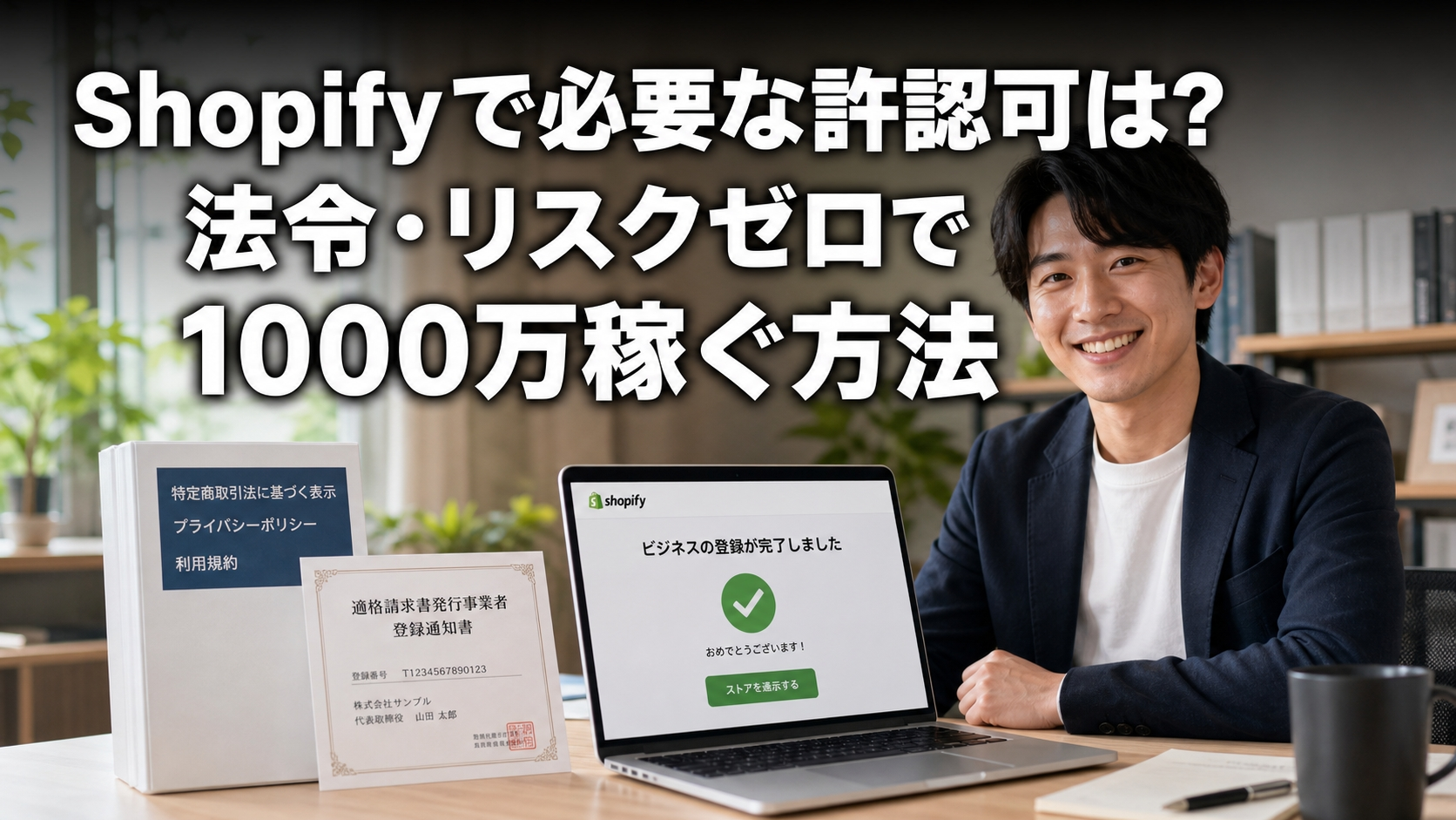 Shopifyで必要な許認可は？法令・リスクゼロで1000万稼ぐ方法