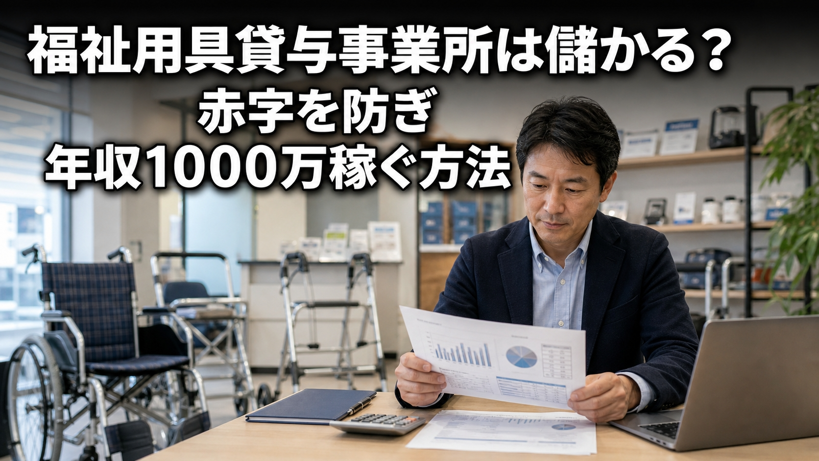 福祉用具貸与事業所は儲かる？赤字を防ぎ年収1000万稼ぐ方法