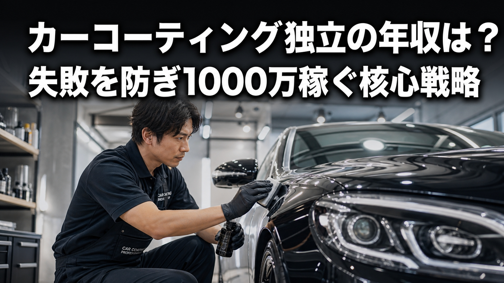カーコーティング独立の年収は？失敗を防ぎ1000万稼ぐ核心戦略