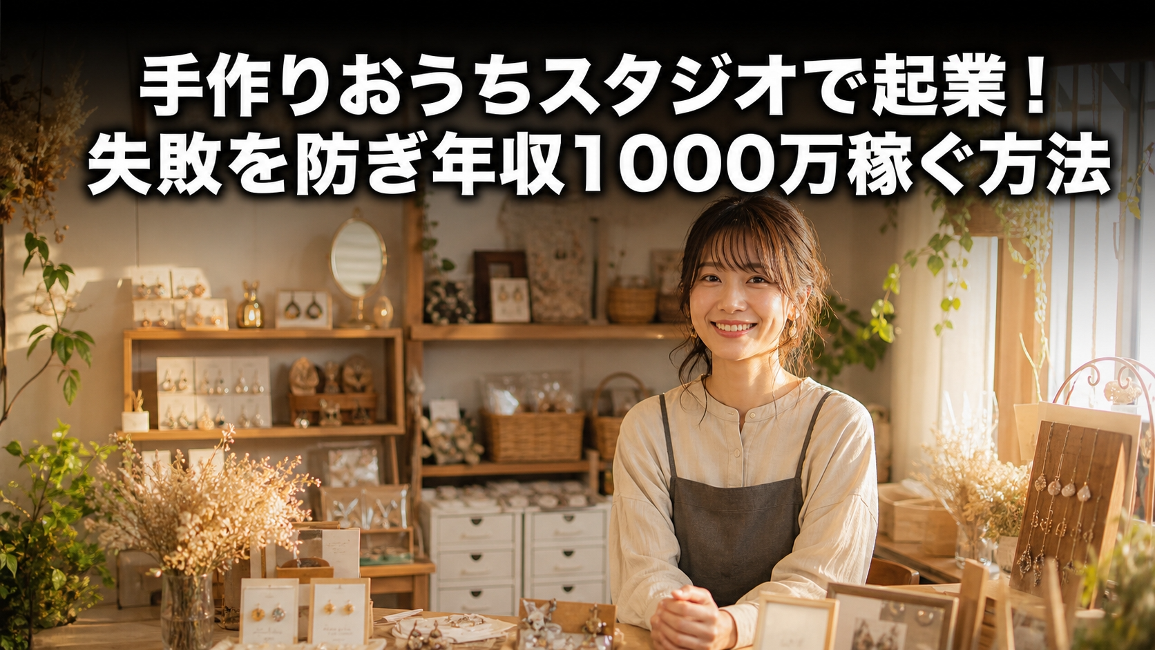 手作りおうちスタジオで起業！失敗を防ぎ年収1000万稼ぐ方法