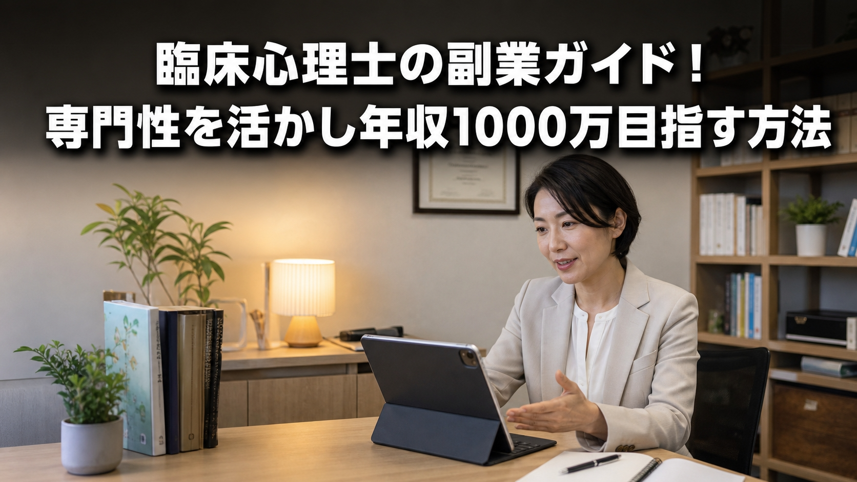 臨床心理士の副業ガイド！専門性を活かし年収1000万目指す方法