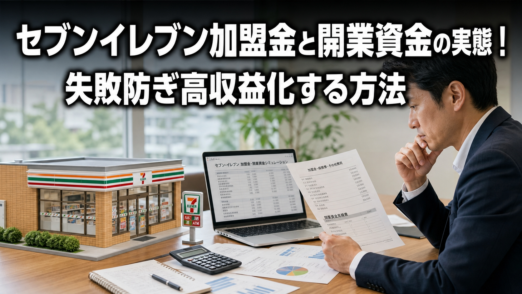 セブンイレブン加盟金と開業資金の実態！失敗防ぎ高収益化する方法