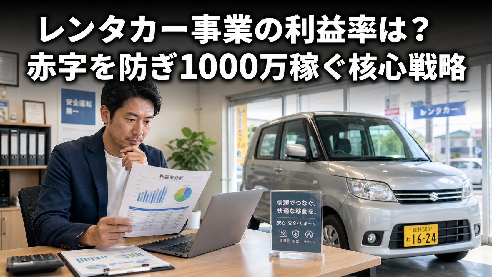 レンタカー事業の利益率は？赤字を防ぎ1000万稼ぐ核心戦略