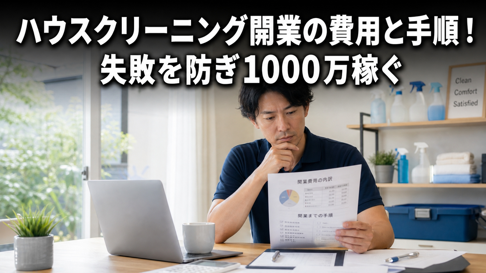 ハウスクリーニング開業の費用と手順！失敗を防ぎ1000万稼ぐ