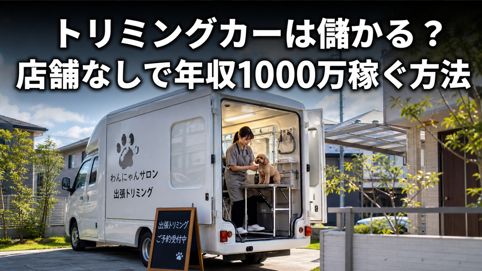 トリミングカーは儲かる？店舗なしで年収1000万稼ぐ方法