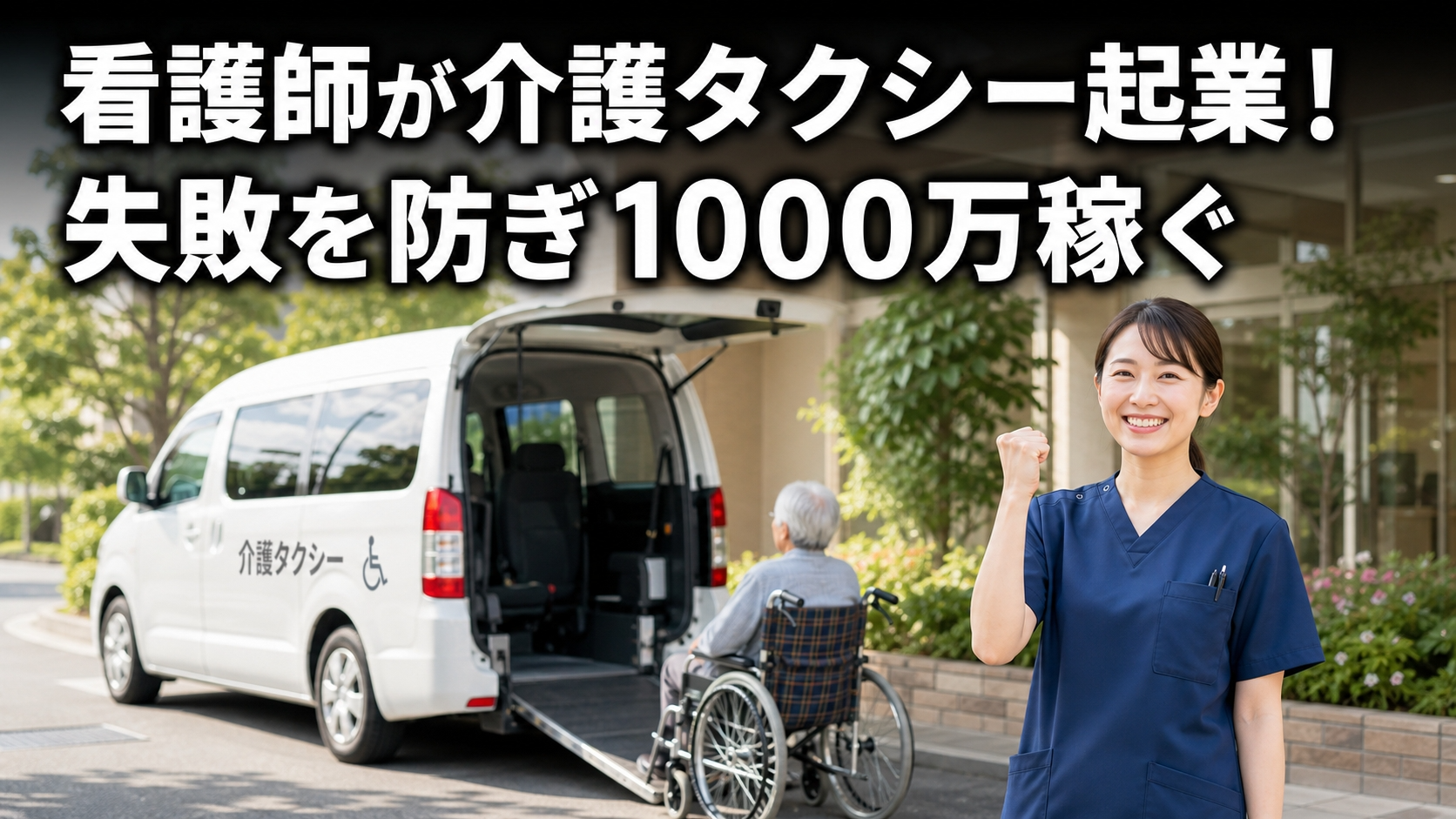 看護師が介護タクシー起業！失敗を防ぎ1000万稼ぐ