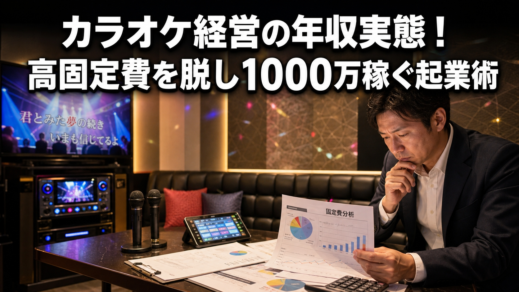 カラオケ経営の年収実態！高固定費を脱し1000万稼ぐ起業術