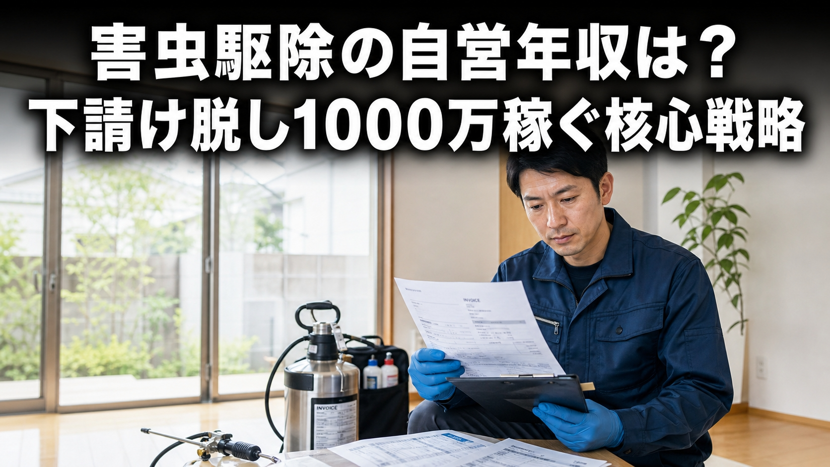 害虫駆除の自営年収は？下請け脱し1000万稼ぐ核心戦略