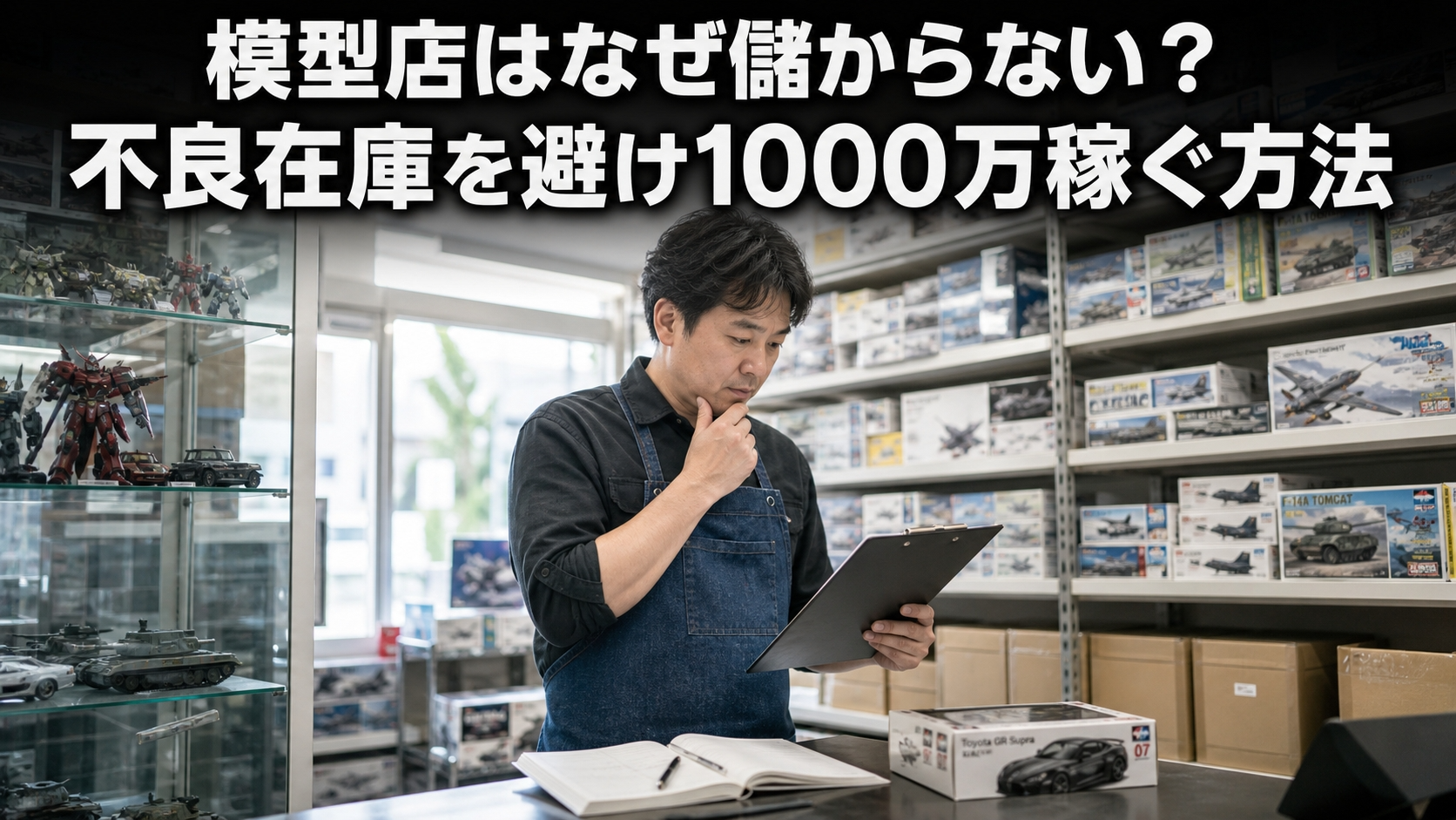 模型店はなぜ儲からない？不良在庫を避け1000万稼ぐ方法