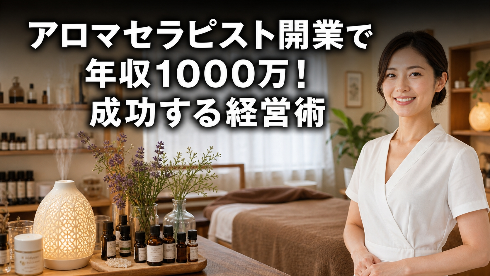 アロマセラピスト開業で年収1000万！成功する経営術