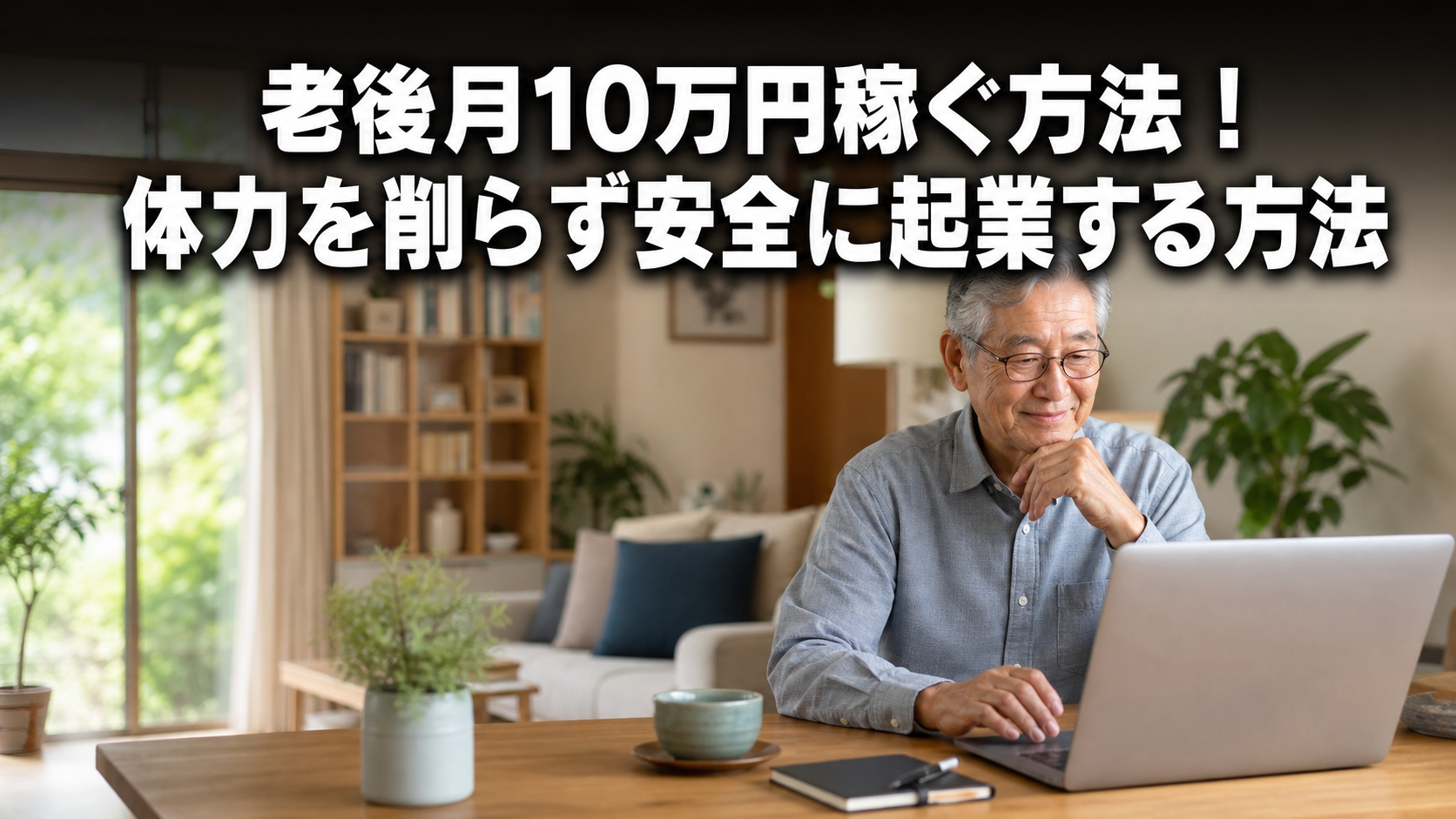 老後月10万円稼ぐ方法！体力を削らず安全に起業する方法