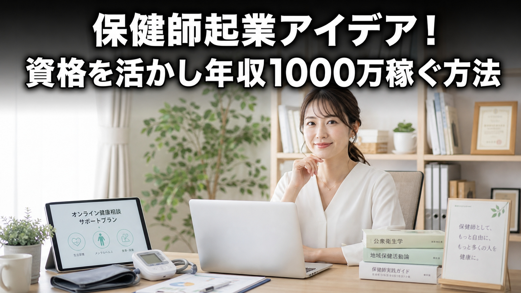 保健師起業アイデア！資格を活かし年収1000万稼ぐ方法