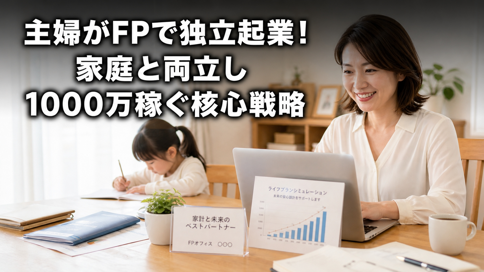 主婦がFPで独立起業！家庭と両立し1000万稼ぐ核心戦略