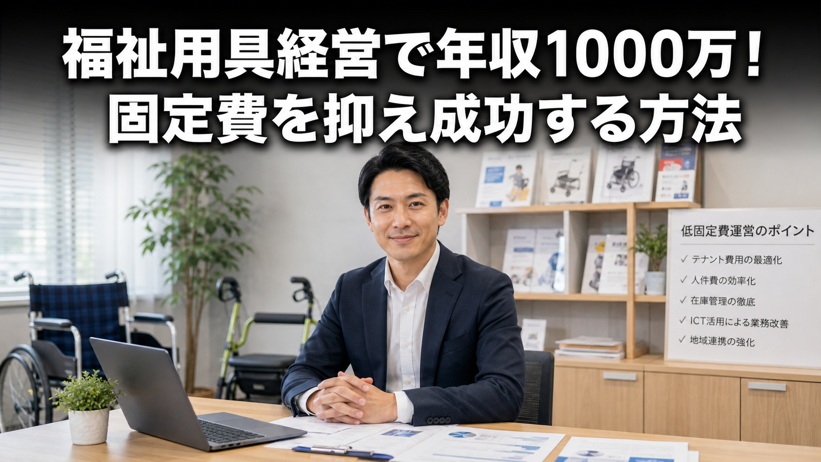 福祉用具経営で年収1000万！固定費を抑え成功する方法
