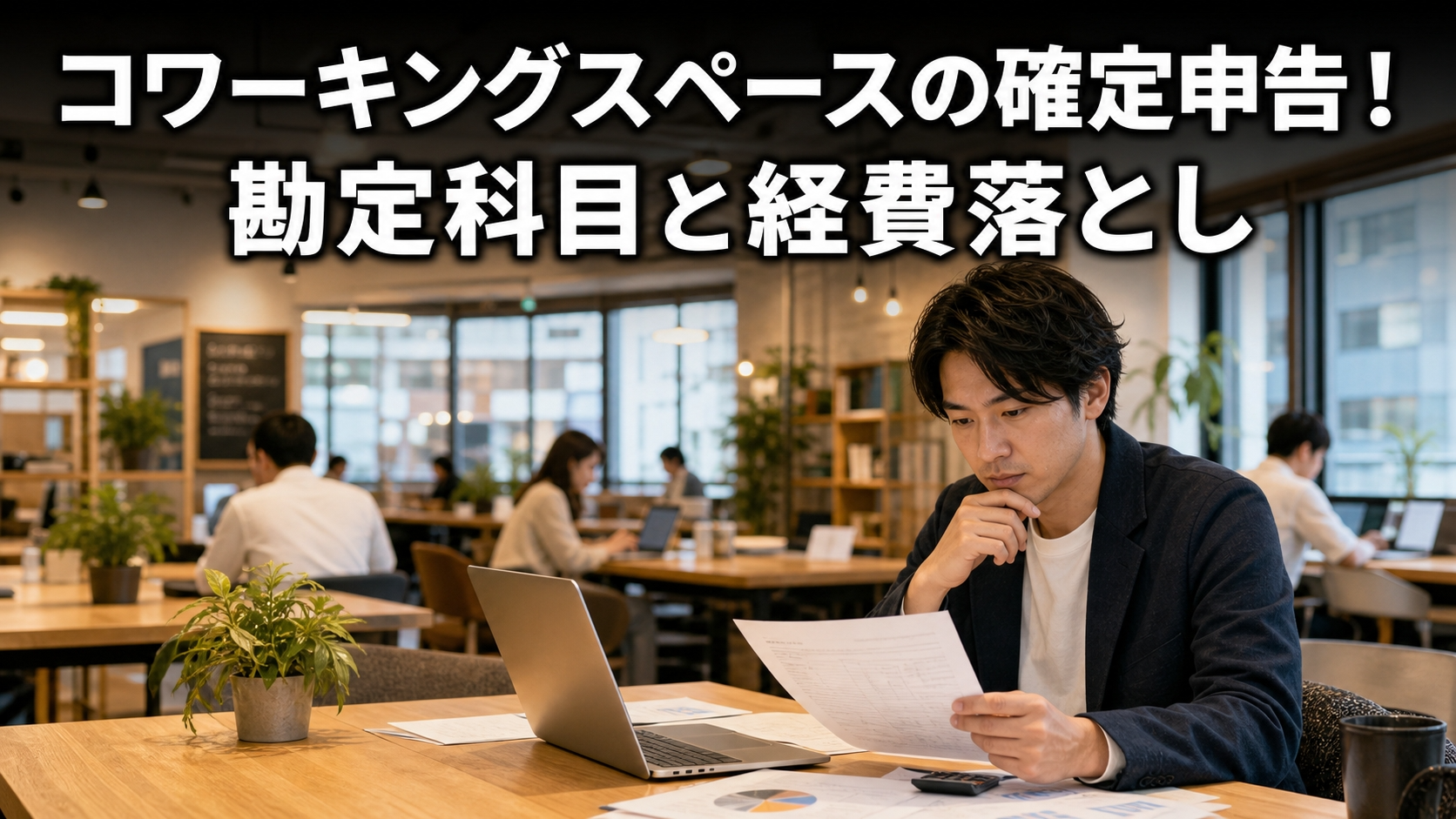 コワーキングスペースの確定申告！勘定科目と経費落とし